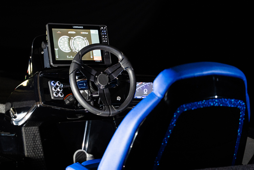 LX21 cockpit with a Lowrance 